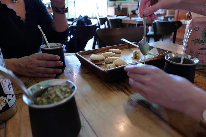 Una “madre de dragones”, a puro mate y alfajores de maicena en una cafetería argentina.
