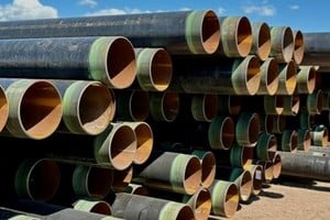 Los caños están listos para ser instalados.
