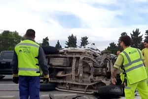 Se registró un choque entre una camioneta pick-up y un camión