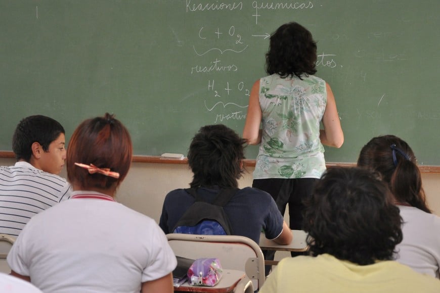 El concurso de ascenso a cargos directivos (resolución ministerial N° 1202/23 y sus modificatorias) tuvo una etapa de formación y un examen escrito. Foto: El Litoral