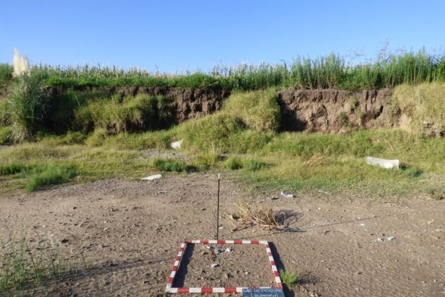 El sitio investigado en Villa Cañás. Foto: Gentileza.