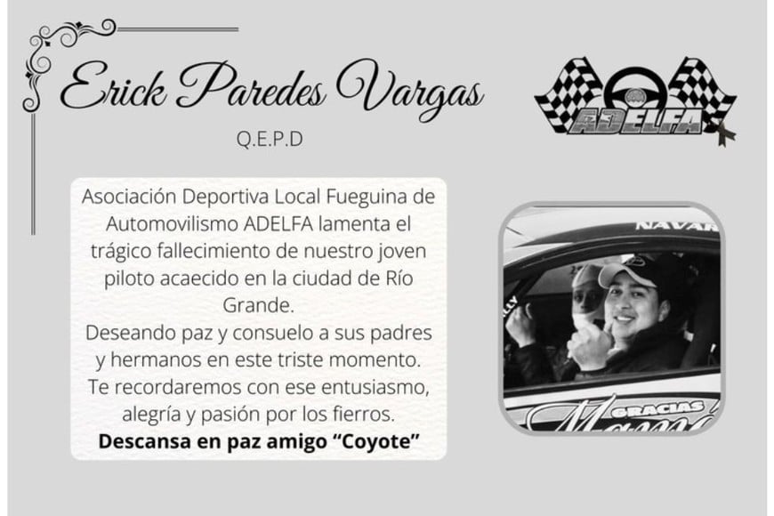 Los posteos de despedida a Erick "Coyote" Paredes Vargas y su pareja, Laura Rosas Velásquez