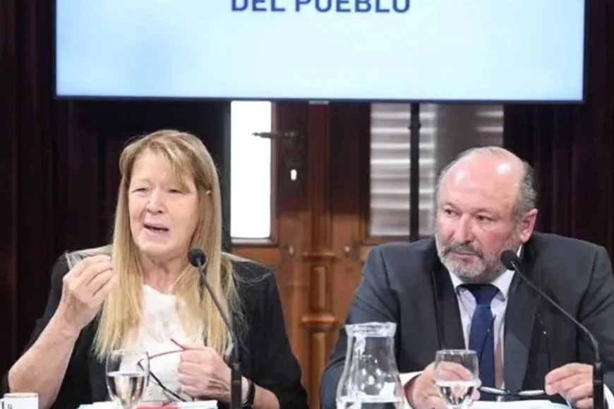 Margarita Stolbizer, diputada nacional de Encuentro Federal y Daniel Kroneberger, senador nacional de la UCR