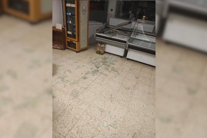 carnicería vandalizada El Alboroto