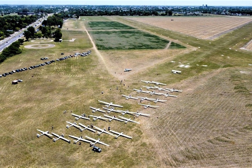 Vista de la grilla de partida para los despegues.