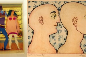 Dos grabados de Aída Carballo. Foto: Archivo / Museo Nacional de Bellas Artes