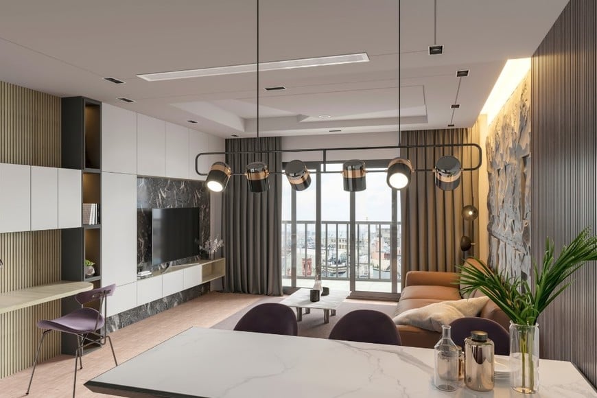 La privacidad en cada habitación contribuye al bienestar y la concentración de los habitantes.