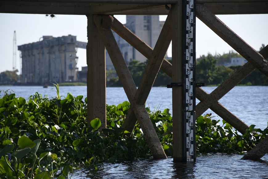 Hidrómetro. Está ubicado en el Dique 2 del Puerto local.

Manuel Fabatía (archivo).