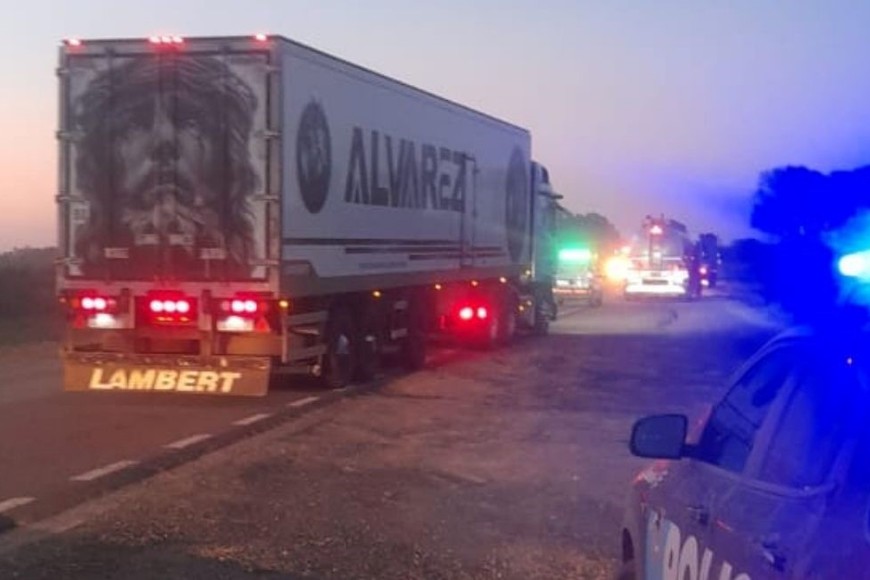 siniestro vial en La Rubia