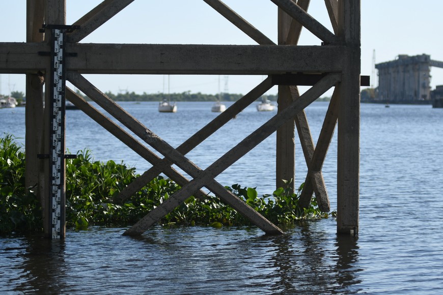 Hidrómetro. Está ubicado en el Dique 2 del Puerto local.

Manuel Fabatía (archivo).