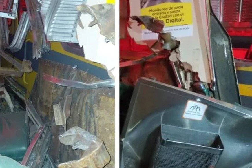 El choque causó daños materiales significativos en ambos trenes