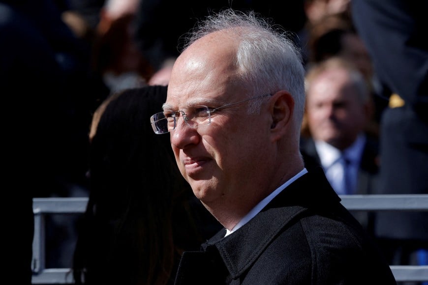 FILE PHOTO: Head of the Russian Direct Investment Fund Kirill Dmitriev attends a military parade on Victory Day, marking the 80th anniversary of the victory over Nazi Germany in World War Two, in Red Square in central Moscow, Russia, May 9, 2025. REUTERS/Maxim Shemetov/File Photo