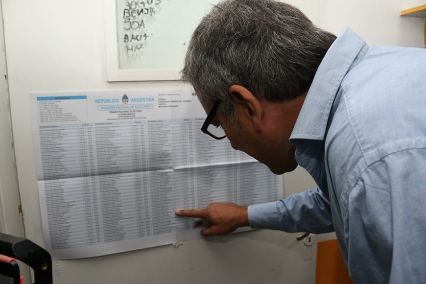 Así votó Cachi Martínez. Foto: Flavio Raina