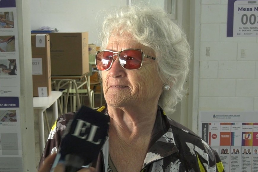 "Vine con muchas ganas de votar. Y espero que el resultado sea como yo lo espero”.