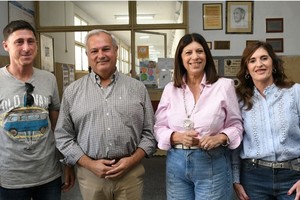 Paco Garibaldi, Pablo Farias, Clara García y Adriana "Chuchi" Molina. Foto: Flavio Raina