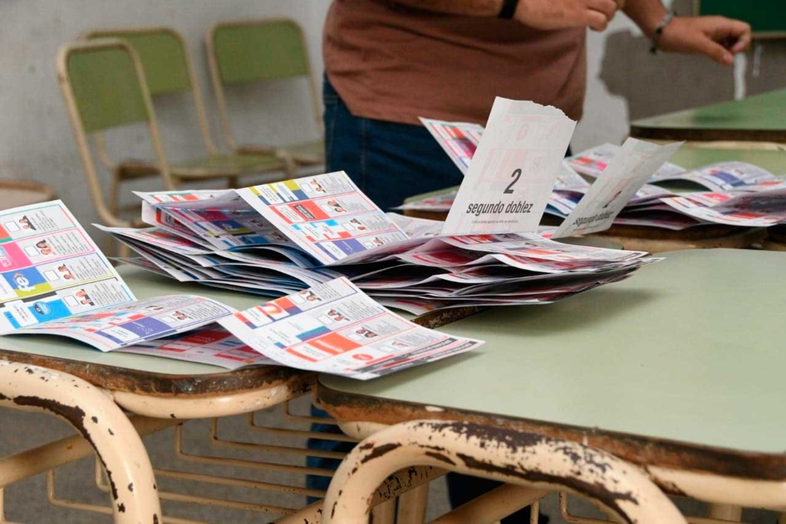Los votos de las flamantes Boletas Únicas. 