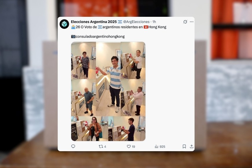 El voto argentino en el exterior.