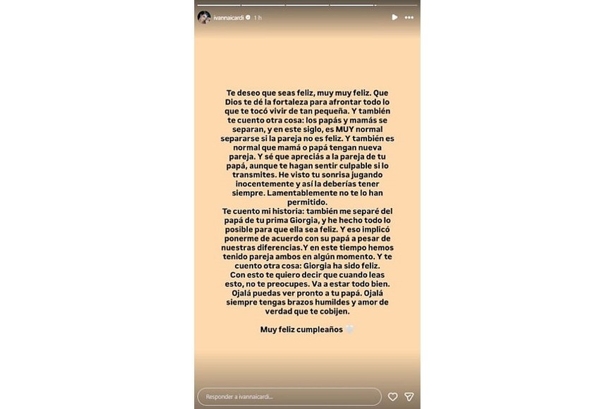 El segundo tramo del posteo.