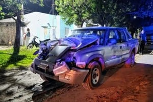 La camioneta fue abandonada.