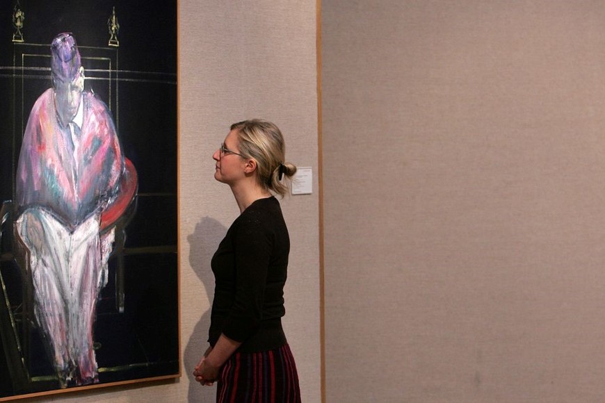 "Study for Portrait II" (1956) en la casa de subastas Christie’s de Londres, Foto: Archivo / AFP