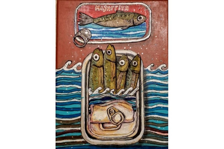 Obra de Carto Mondes (Carlos Monge) de la exposición “Tic-Tac”