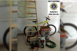 Los elementos que fueron recuperados. Foto: Gentileza