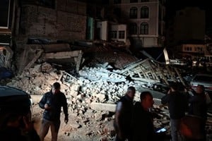 Parte de los destrozos registrados este lunes.