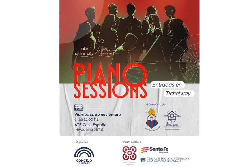 “Piano Sessions” reunirá música y solidaridad el próximo 14 de noviembre en ATE Casa España.