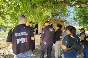 El allanamiento se realizó el 1 de octubre pasado en un campo de Arroyo Leyes. Foto: Agencia