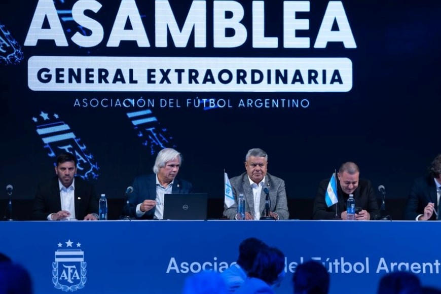Asamblea General Extraordinaria de AFA. Crédito: AFA
