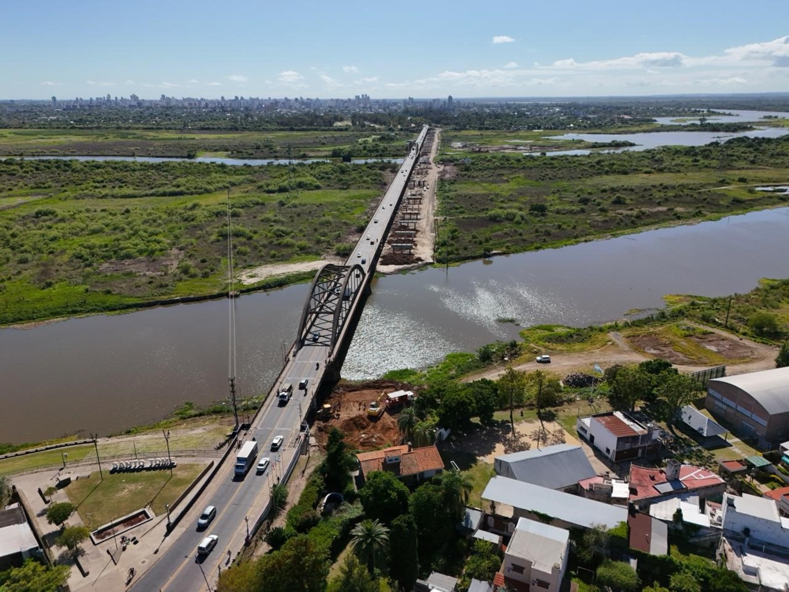 Nuevo puente Carretero: así son los trabajos en el río Salado para levantar las columnas