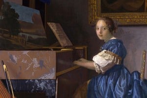 Fragmento de "Mujer sentada tocando la espineta". Foto: National Gallery de Londres