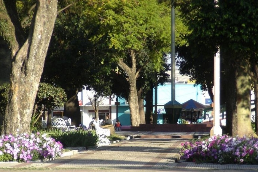 plaza San Martín de la ciudad de San Justo Santa Fe
