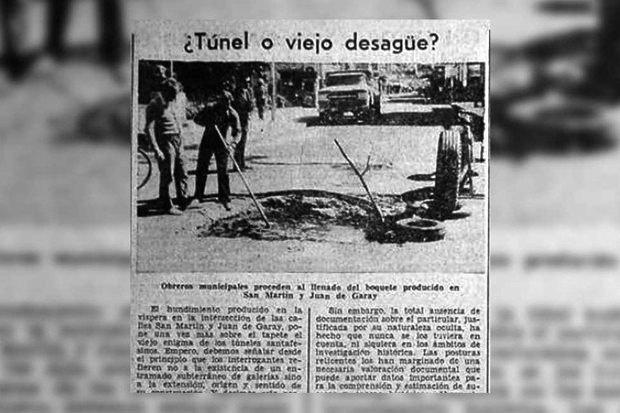 El recorte de El Litoral con el hallazgo, en lo que hoy es la zona céntrica.