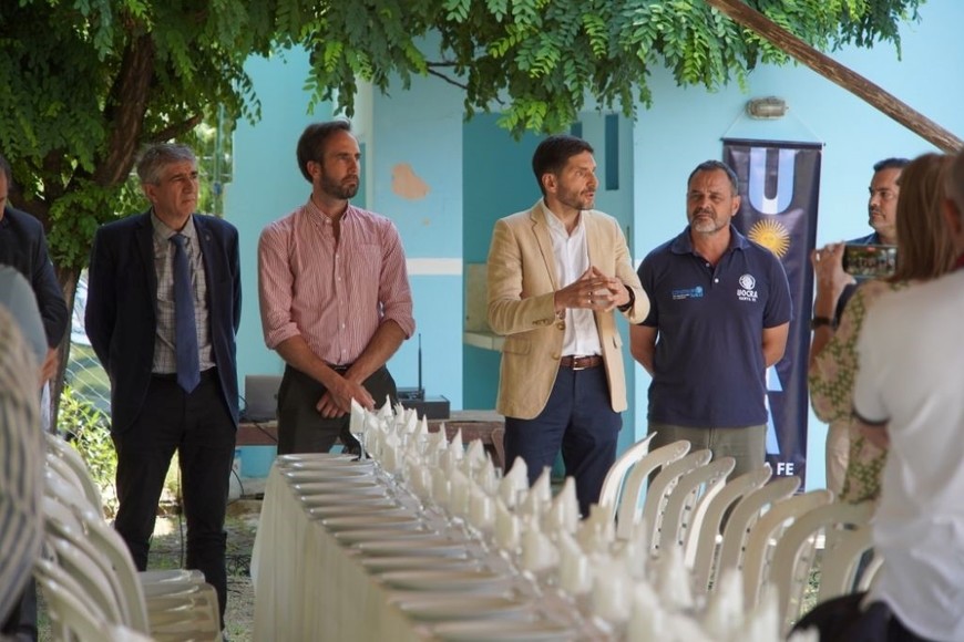 José López Rosas, vicepresidente de Camarco, destacó el acompañamiento del gobierno provincial en la continuidad de las obras. Foto: Fernando Nicola