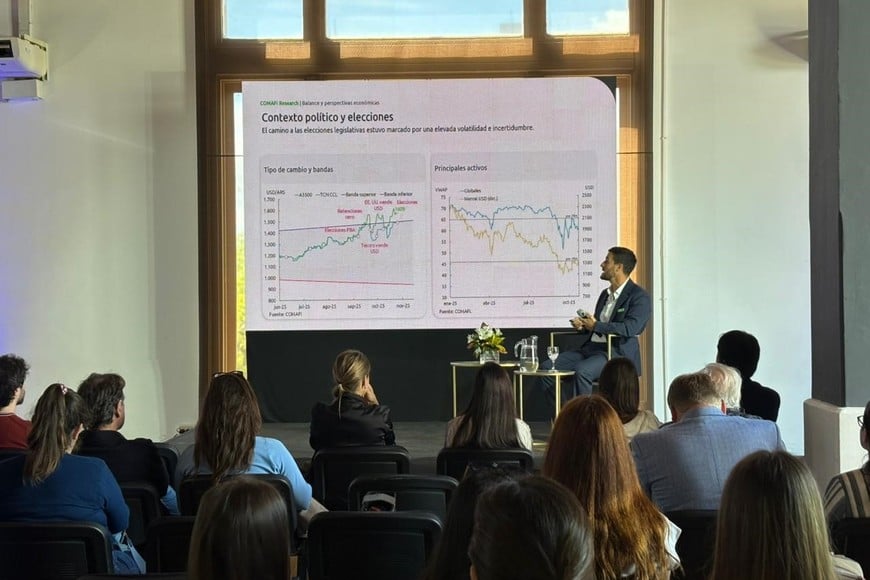 Mattiazzi expuso sobre política y créditos ante el auditorio de Comex.