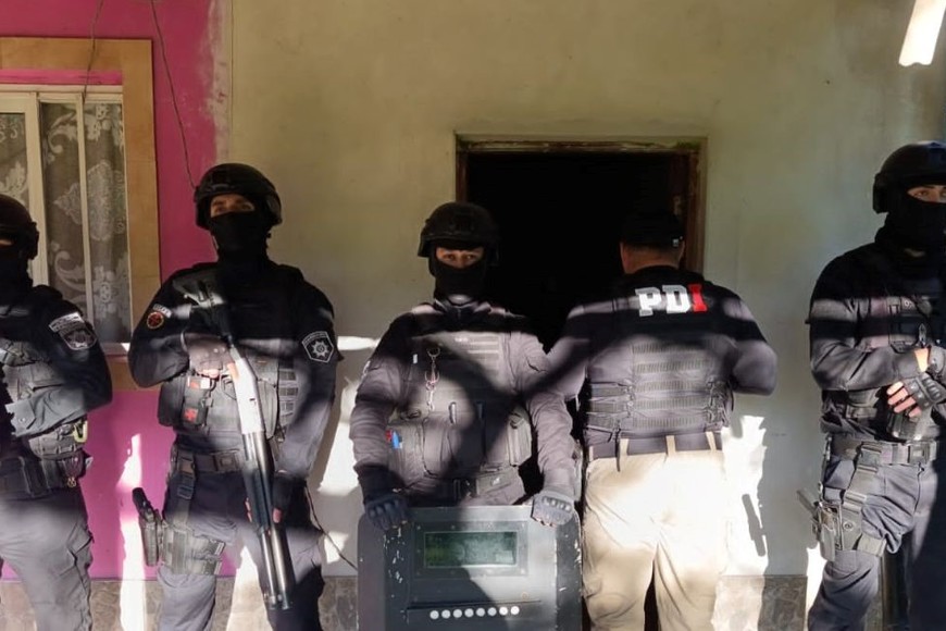 Allanamientos en San Javier por robo calificado. Foto: PDI