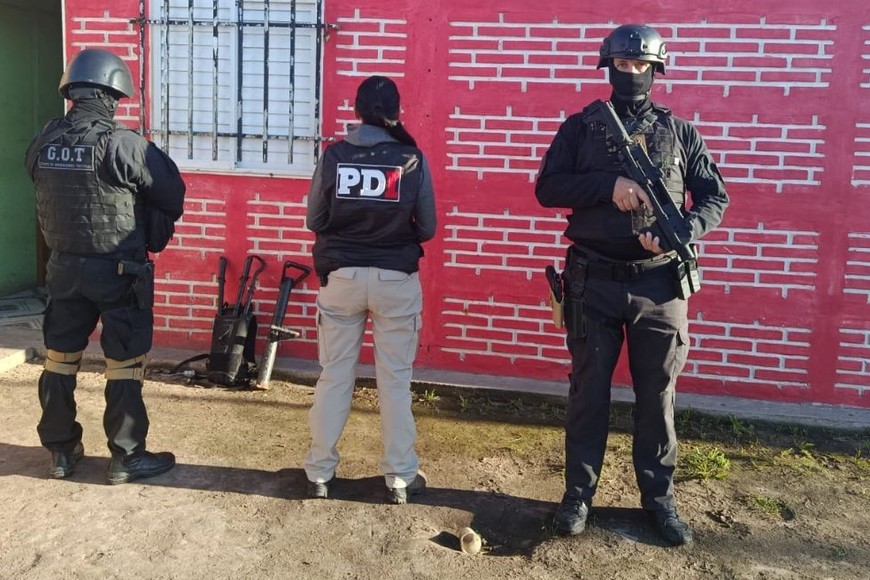 Allanamientos en San Javier por robo calificado. Foto: PDI