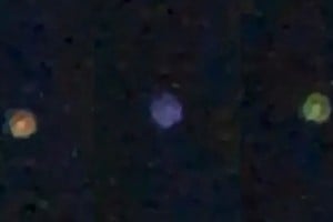 El fenómeno se mantuvo visible durante un largo rato.