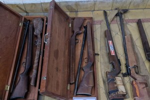 Los rifles fueron secuestrados.