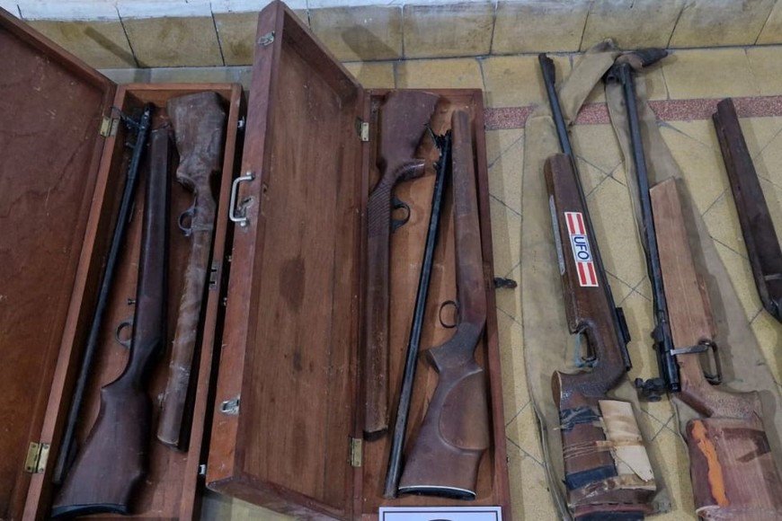 aprehendido violencia genero luciano molinas 900 rifles carcasa granada
