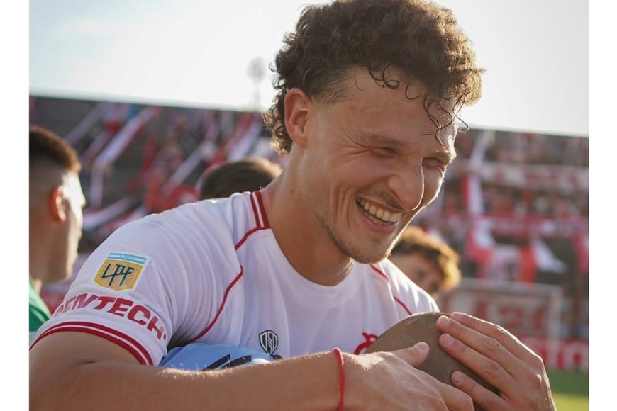 Bruera, goleador de la jornada. Crédito: Barracas Central