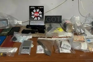 Parte del material incautado.