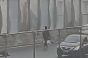 Fuerzas de seguridad llegaron al lugar tras varios minutos de disparos.