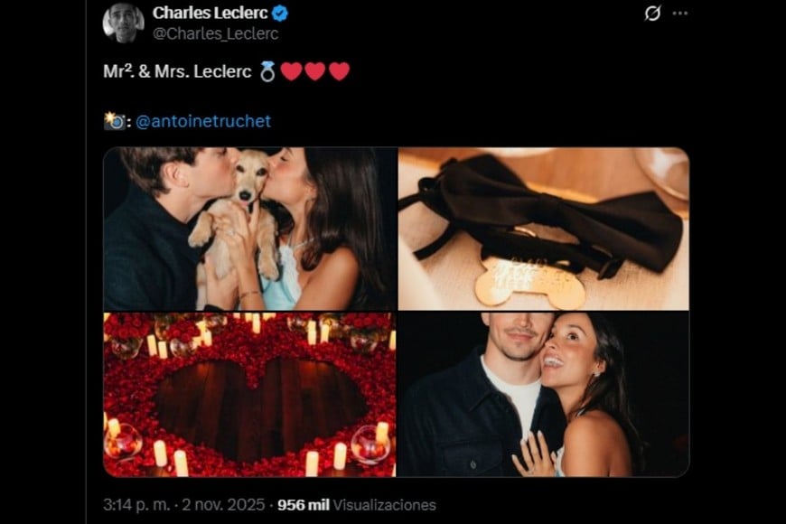 Charles Leclerc y Alexandra Saint Mleux