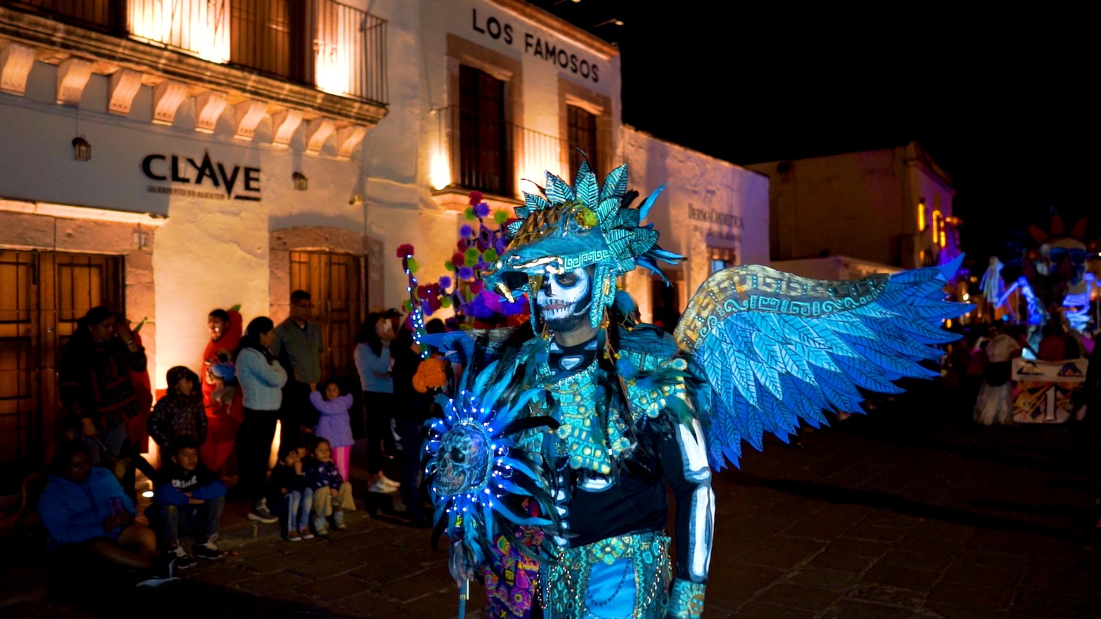 Festividades del Día de Muertos, en el Centro Histórico de Zacatecas.
