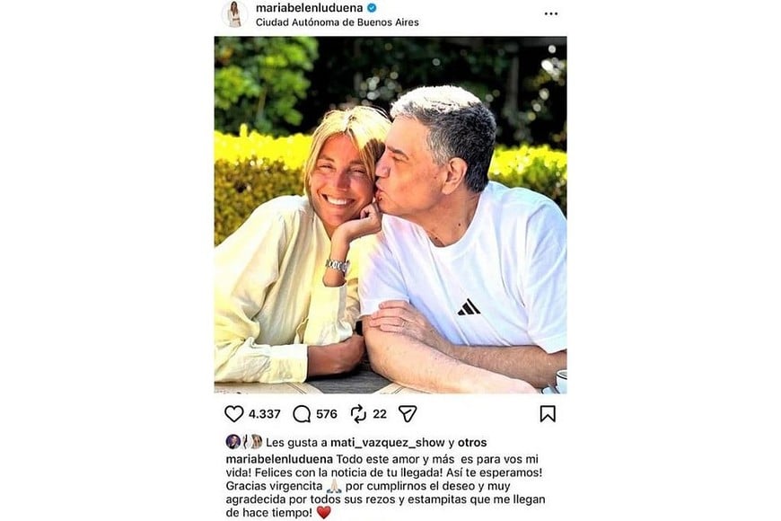 La publicación de María Belén en Instagram.