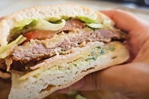 El sandwich de milanesa, favorito de los argentinos.