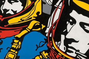 Fragmento de “Astronautas” de Claudio Tozzi. Foto: Malba / Pinacoteca de São Paulo