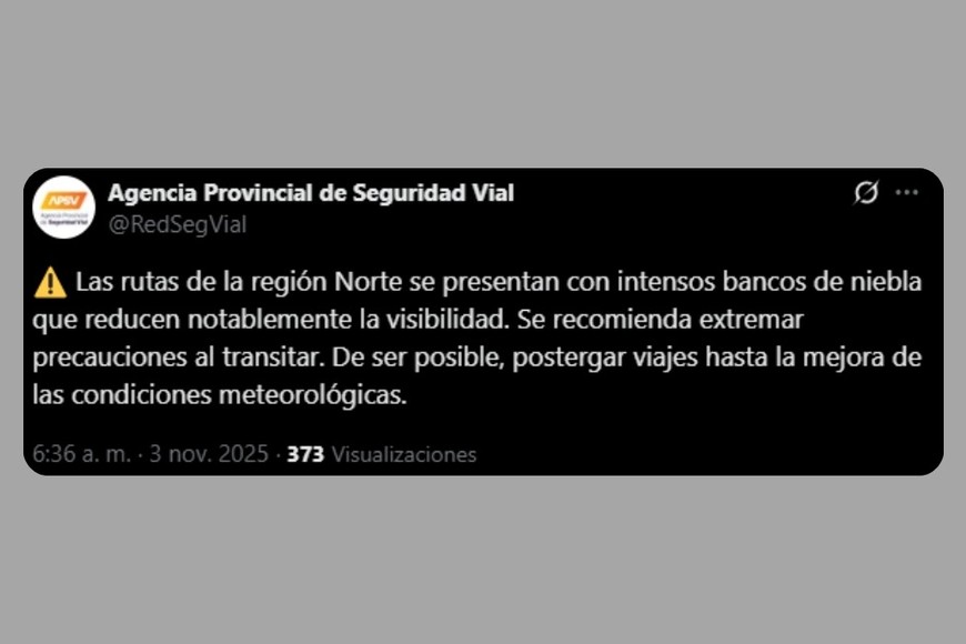 El alerta de la APSV.